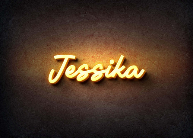 Free photo of Glow Name Profile Picture for Jessika