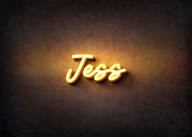 Free photo of Glow Name Profile Picture for Jess