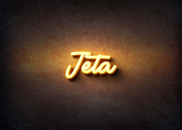 Free photo of Glow Name Profile Picture for Jeta