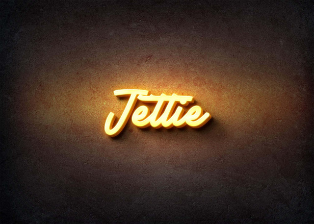 Free photo of Glow Name Profile Picture for Jettie