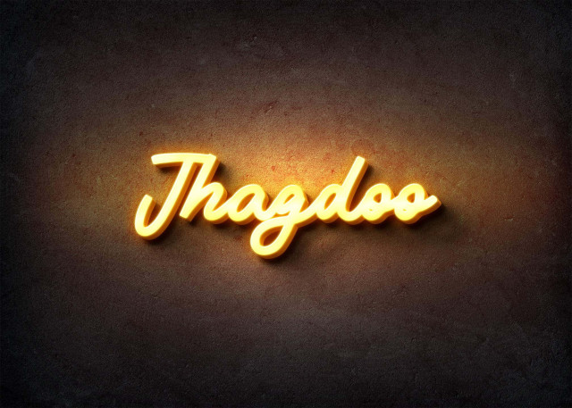 Free photo of Glow Name Profile Picture for Jhagdoo
