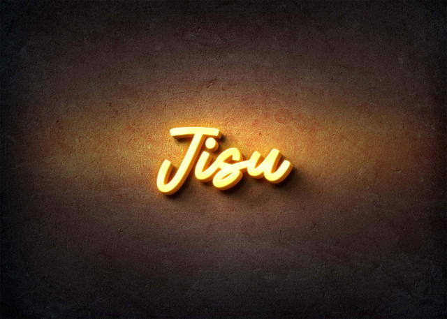 Free photo of Glow Name Profile Picture for Jisu