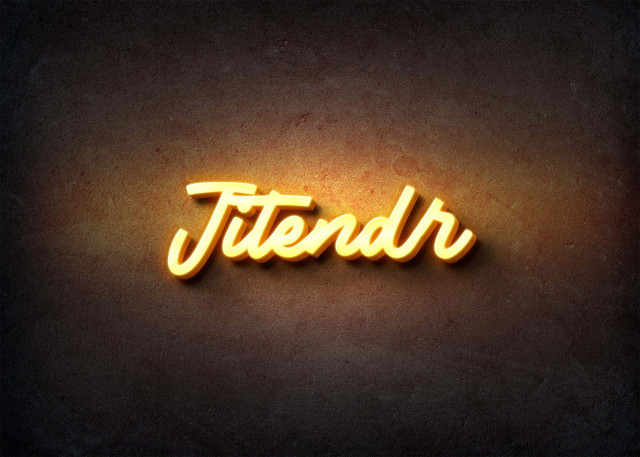 Free photo of Glow Name Profile Picture for Jitendr