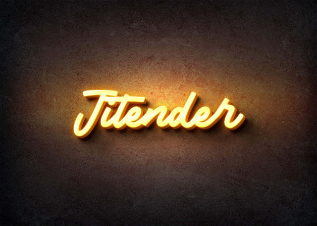 Free photo of Glow Name Profile Picture for Jitender