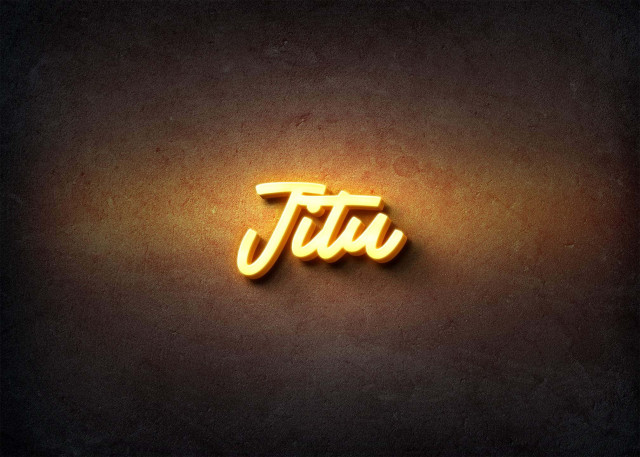 Free photo of Glow Name Profile Picture for Jitu