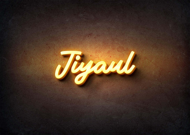 Free photo of Glow Name Profile Picture for Jiyaul