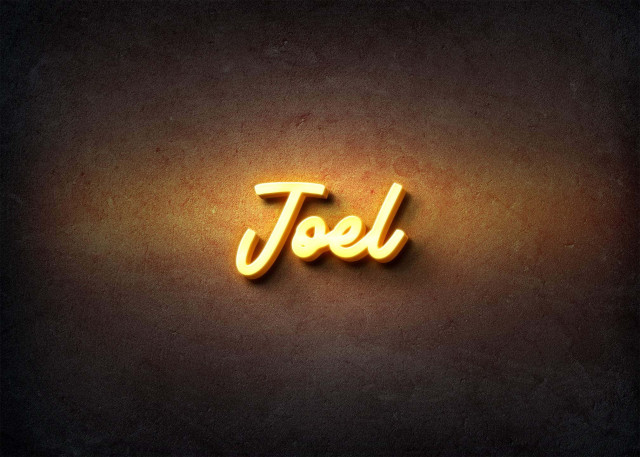 Free photo of Glow Name Profile Picture for Joel