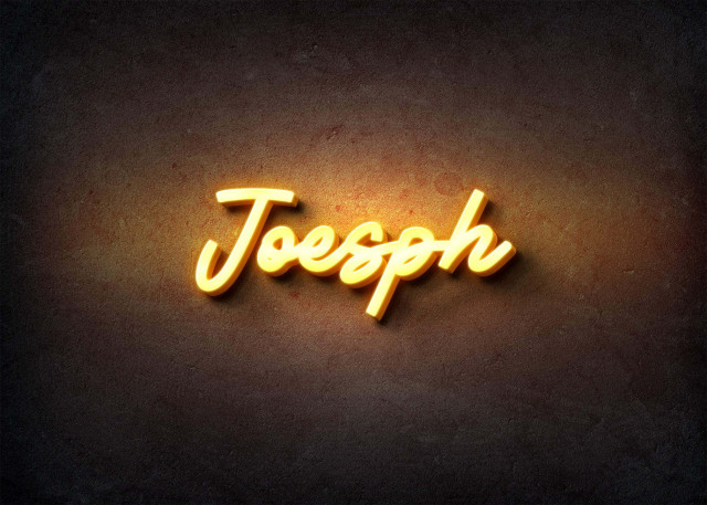 Free photo of Glow Name Profile Picture for Joesph