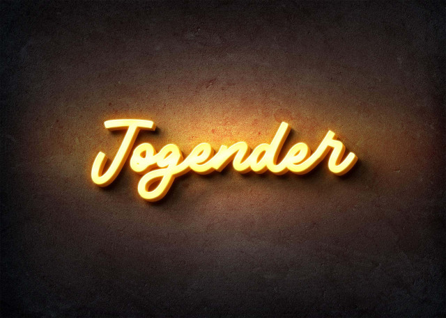 Free photo of Glow Name Profile Picture for Jogender