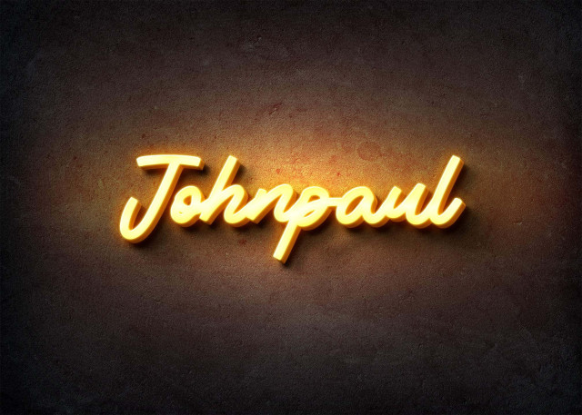 Free photo of Glow Name Profile Picture for Johnpaul