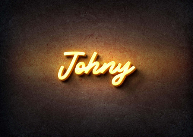 Free photo of Glow Name Profile Picture for Johny