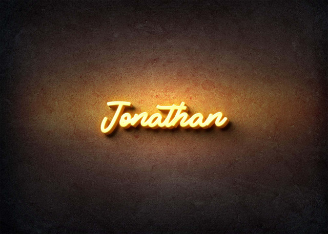 Free photo of Glow Name Profile Picture for Jonathan