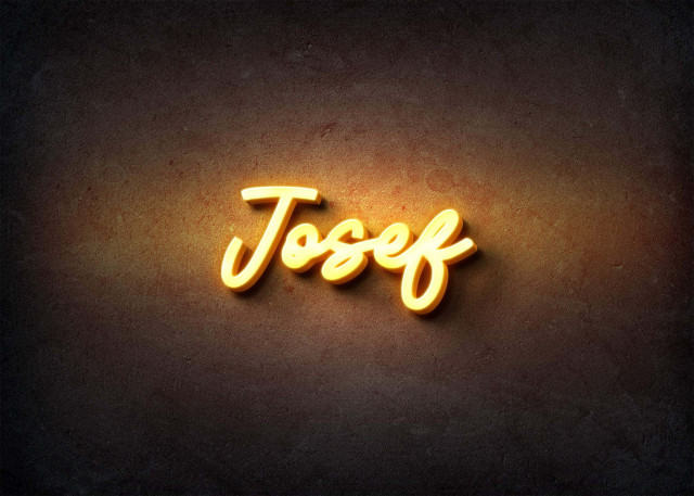 Free photo of Glow Name Profile Picture for Josef