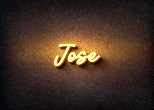 Free photo of Glow Name Profile Picture for Jose