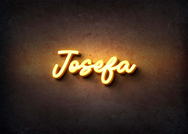 Free photo of Glow Name Profile Picture for Josefa