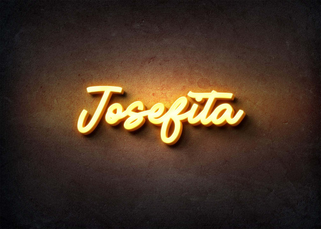 Free photo of Glow Name Profile Picture for Josefita