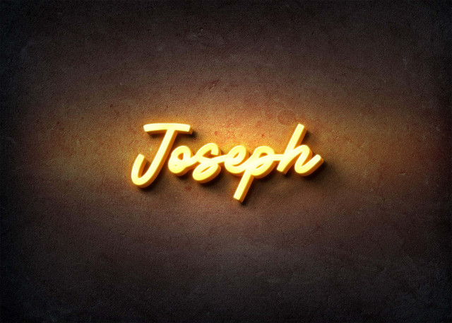 Free photo of Glow Name Profile Picture for Joseph