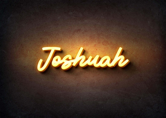 Free photo of Glow Name Profile Picture for Joshuah