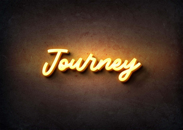 Free photo of Glow Name Profile Picture for Journey