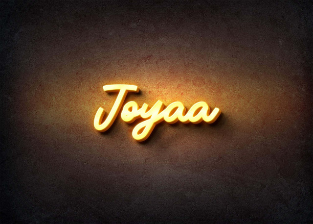 Free photo of Glow Name Profile Picture for Joyaa