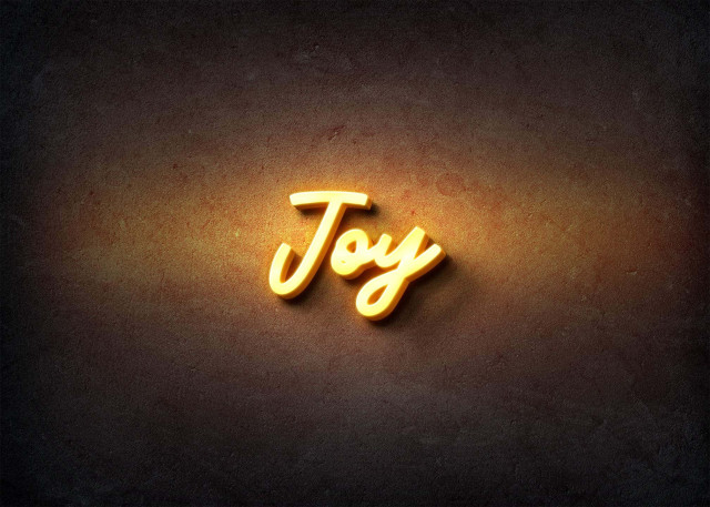 Free photo of Glow Name Profile Picture for Joy
