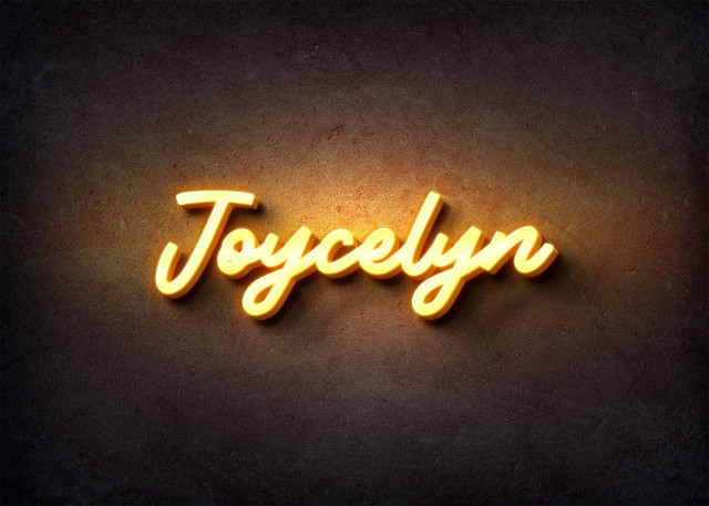 Free photo of Glow Name Profile Picture for Joycelyn