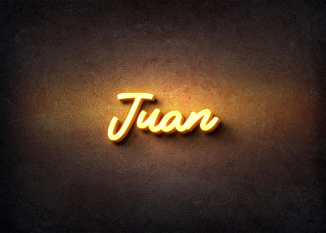 Free photo of Glow Name Profile Picture for Juan