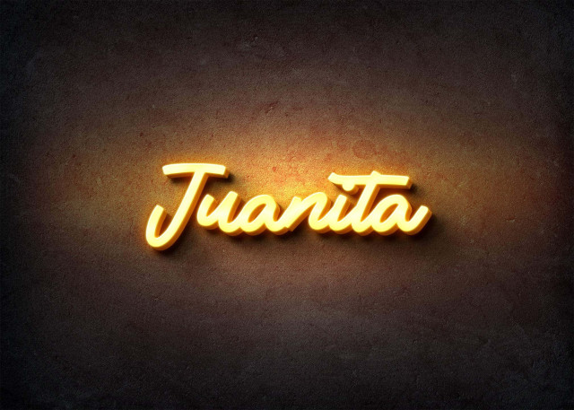 Free photo of Glow Name Profile Picture for Juanita