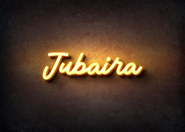 Free photo of Glow Name Profile Picture for Jubaira