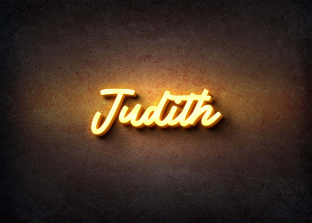 Free photo of Glow Name Profile Picture for Judith