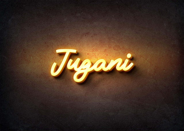 Free photo of Glow Name Profile Picture for Jugani