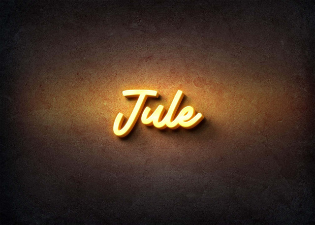 Free photo of Glow Name Profile Picture for Jule