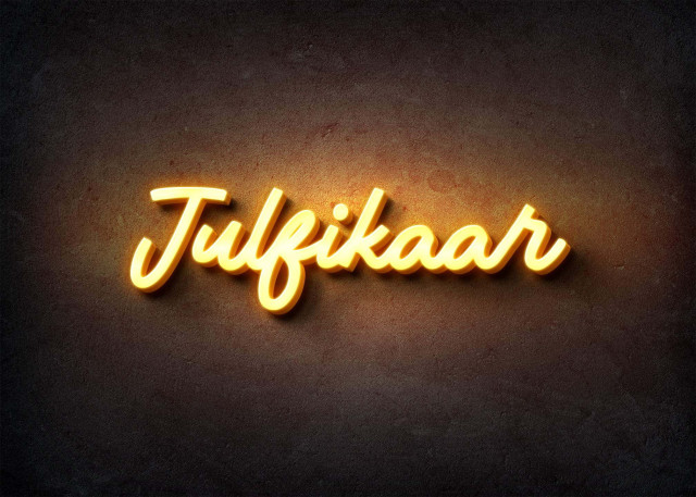 Free photo of Glow Name Profile Picture for Julfikaar