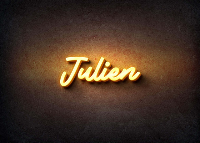 Free photo of Glow Name Profile Picture for Julien