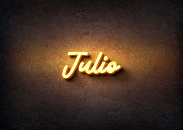 Free photo of Glow Name Profile Picture for Julio