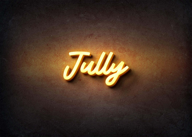 Free photo of Glow Name Profile Picture for Jully