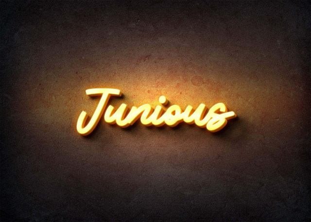 Free photo of Glow Name Profile Picture for Junious