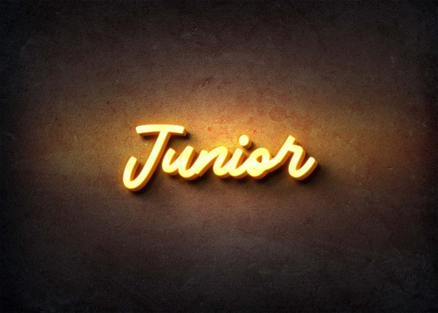 Free photo of Glow Name Profile Picture for Junior