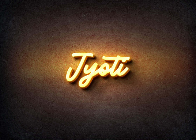 Free photo of Glow Name Profile Picture for Jyoti