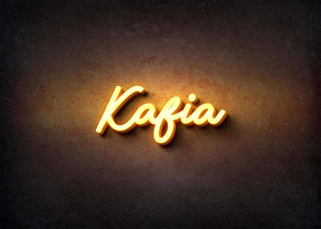 Free photo of Glow Name Profile Picture for Kafia