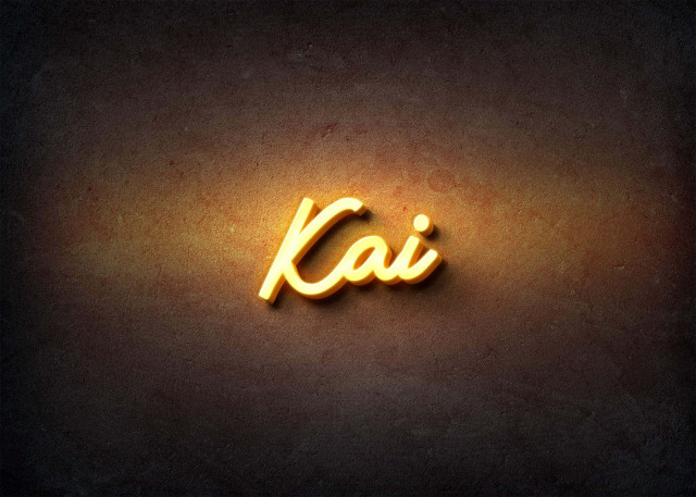 Free photo of Glow Name Profile Picture for Kai