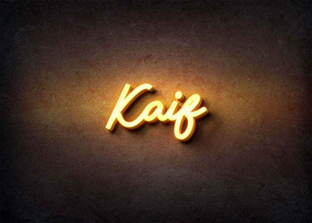 Free photo of Glow Name Profile Picture for Kaif