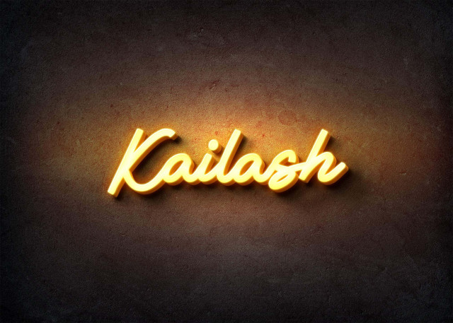 Free photo of Glow Name Profile Picture for Kailash