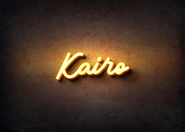 Free photo of Glow Name Profile Picture for Kairo