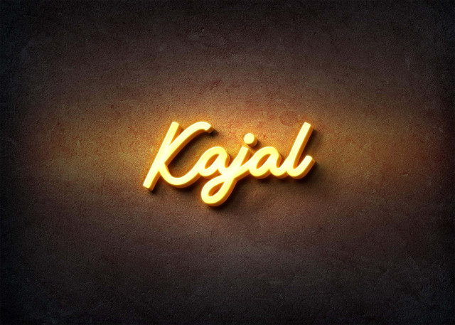 Free photo of Glow Name Profile Picture for Kajal