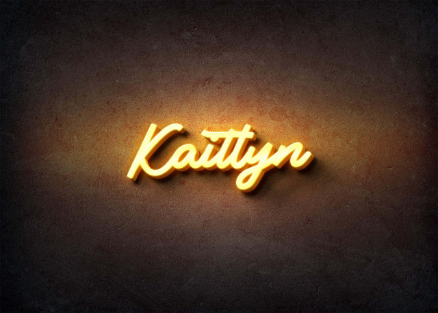 Free photo of Glow Name Profile Picture for Kaitlyn