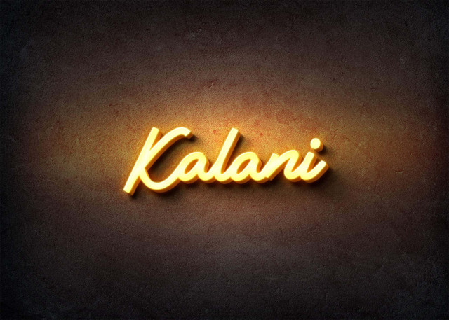 Free photo of Glow Name Profile Picture for Kalani