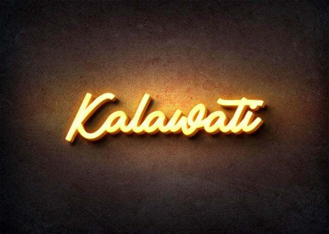 Free photo of Glow Name Profile Picture for Kalawati