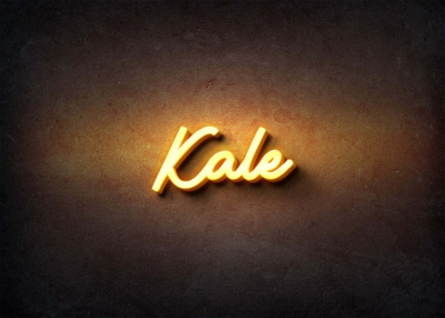 Free photo of Glow Name Profile Picture for Kale