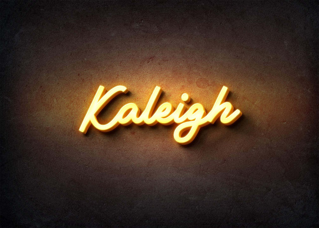 Free photo of Glow Name Profile Picture for Kaleigh